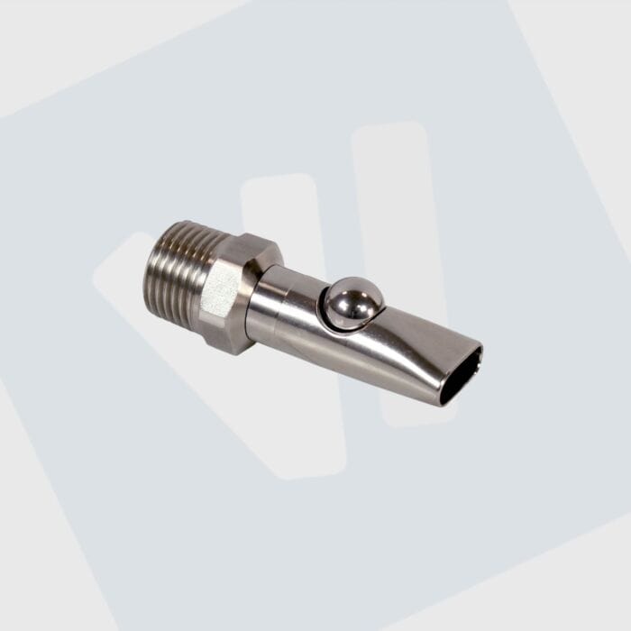 RVS Venke bijtbalnippel Big 1/2''