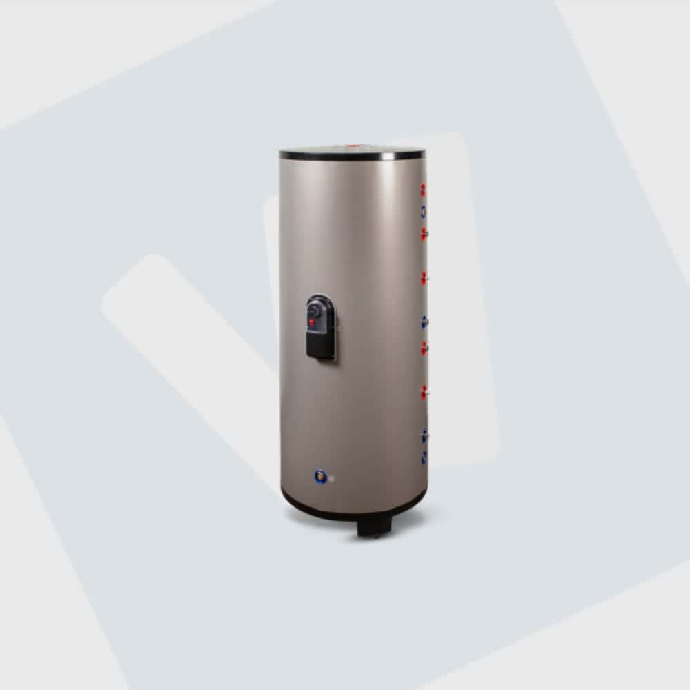 Verticale RVS 304 buffertank 100 liter (geïsoleerd)