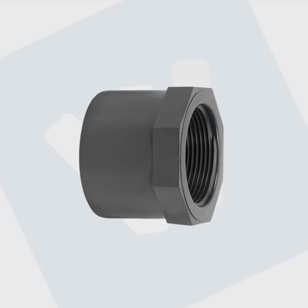 Inlijmring PVC 16-20-25-32-40-50-63 mm lijm naar (binnen)gasdraad