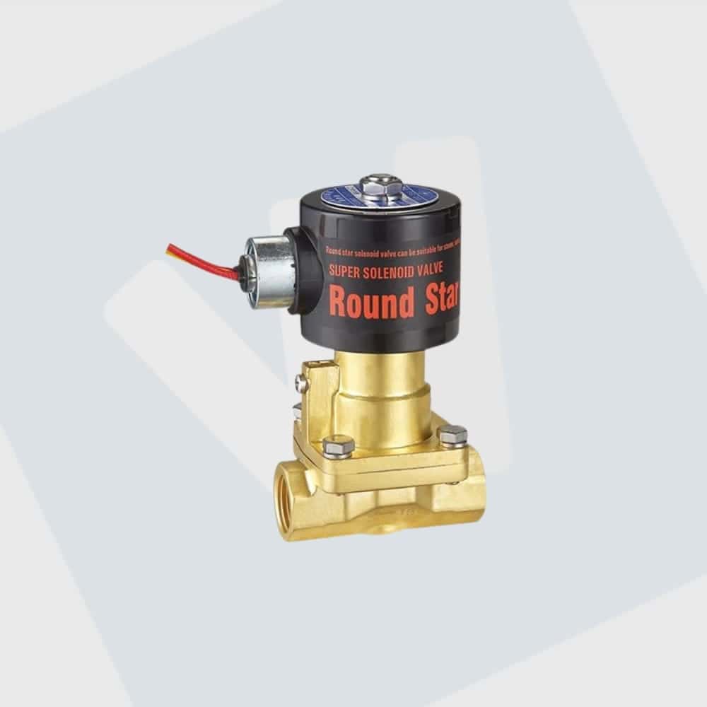 Messing magneetklep voor stoom ½" aansluiting 24V AC