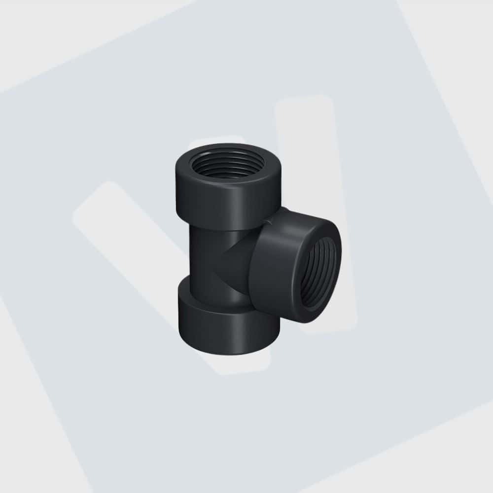 PP t-stuk 1/2"binnendraad