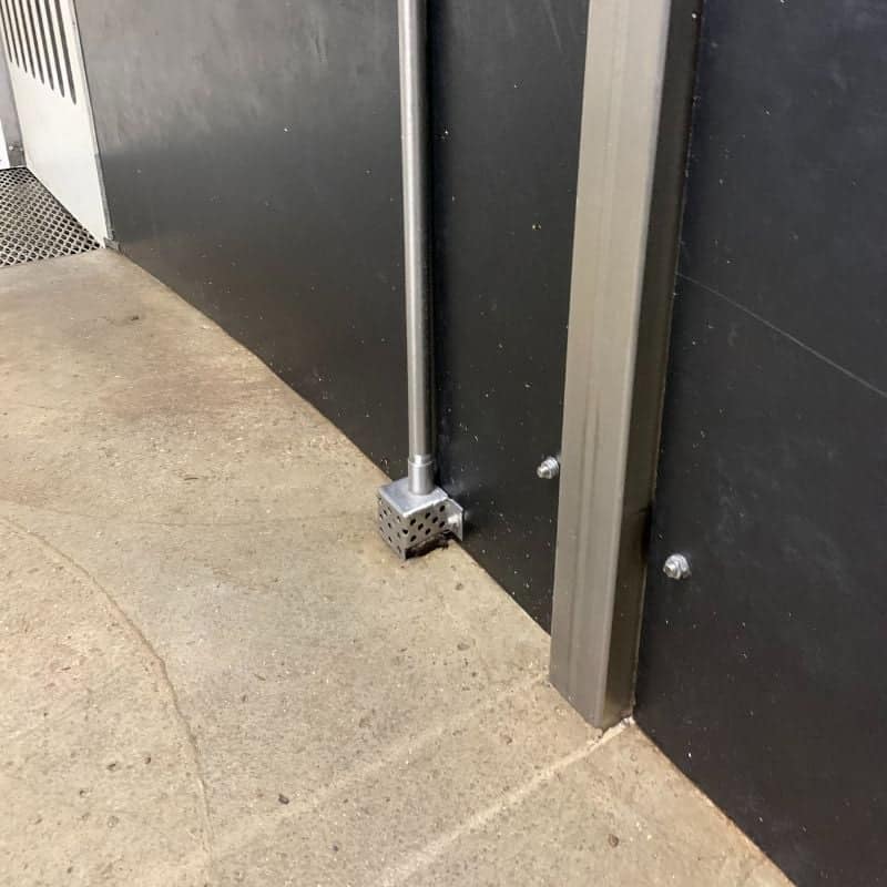 RVS thermostaatkooitje met buis tbv infrarood verwarming