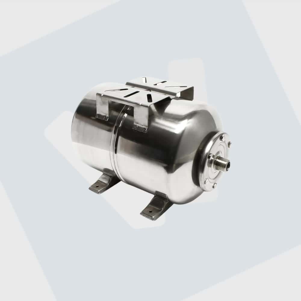 Verticale RVS 304 tank met membraan 24 ltr (expansievat)