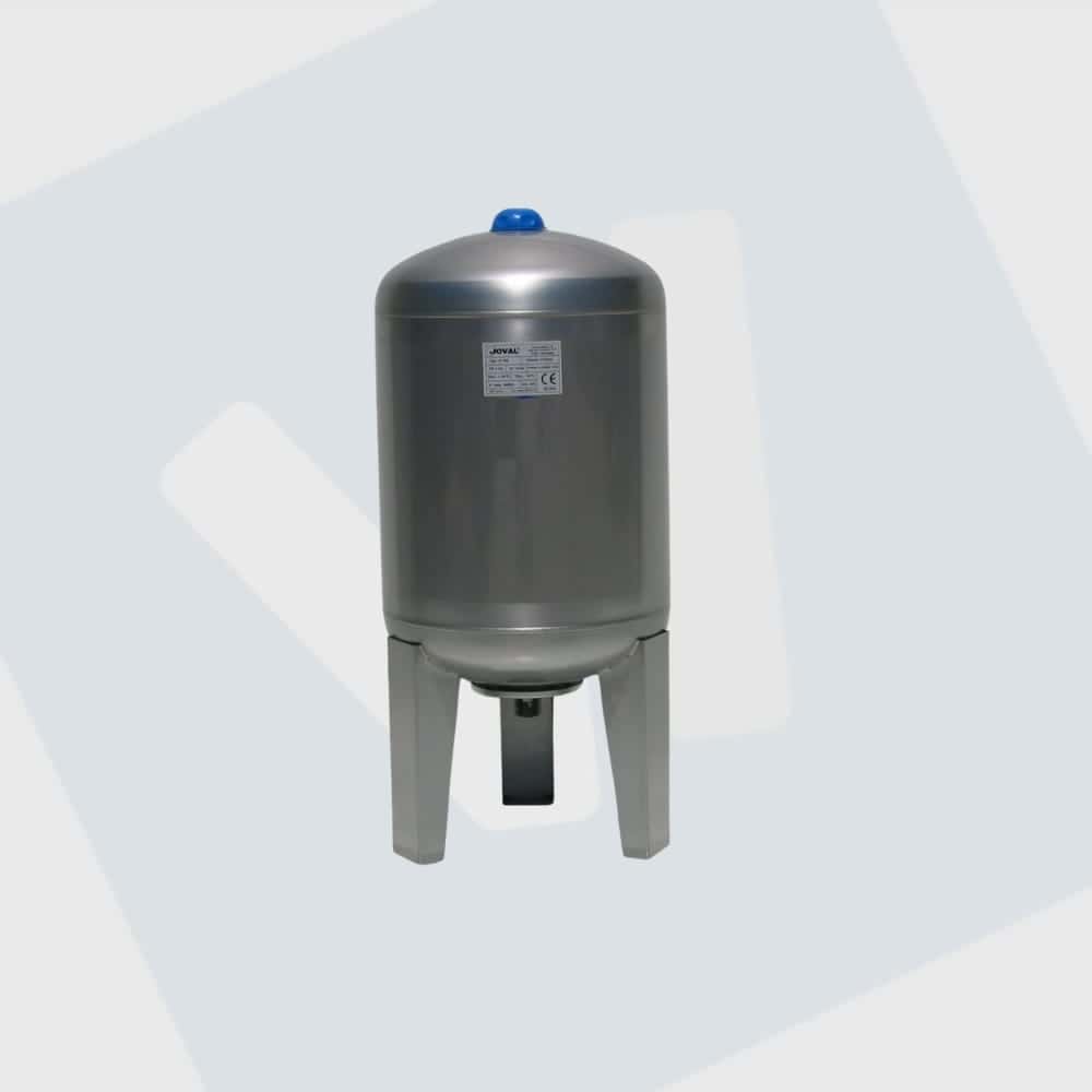 Verticale RVS 316 tank zonder membraan 100 ltr.