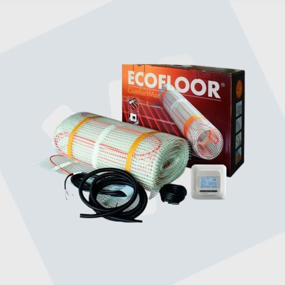 Vloerverwarmingsmat 1 m2 160 watt excl. digitale thermostaat en voeler
