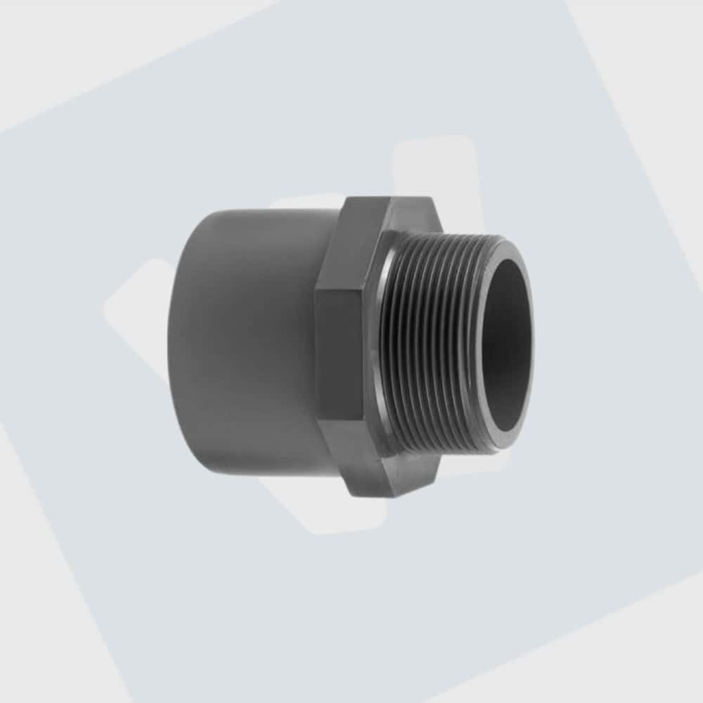 Puntstuk / draadeind PVC 16-20-25-32-40-50-63 mm PN16
