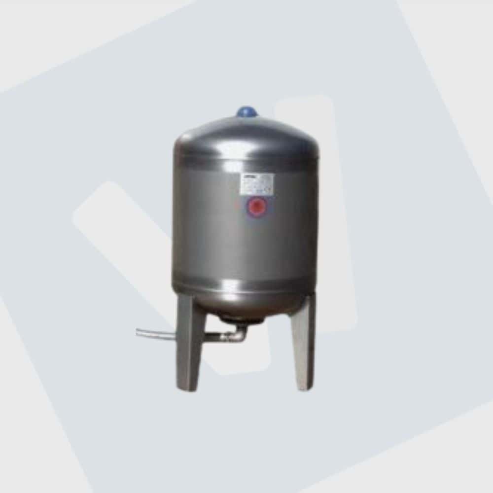 Verticale RVS 304 tank met membraan 70 ltr