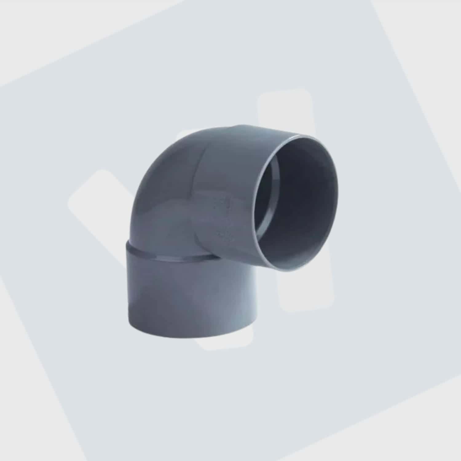 pvc riool lijm bocht 90º 2x mof  40-50-75-90-110-125 mm
