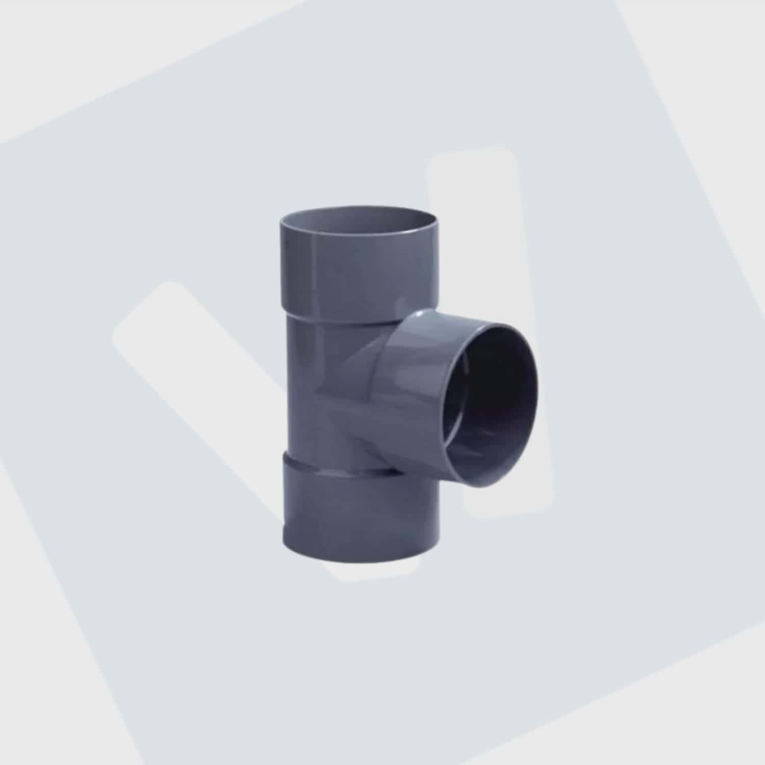 pvc riool t-stuk 90º 3x lijmsok  40-50-75-90-110-125