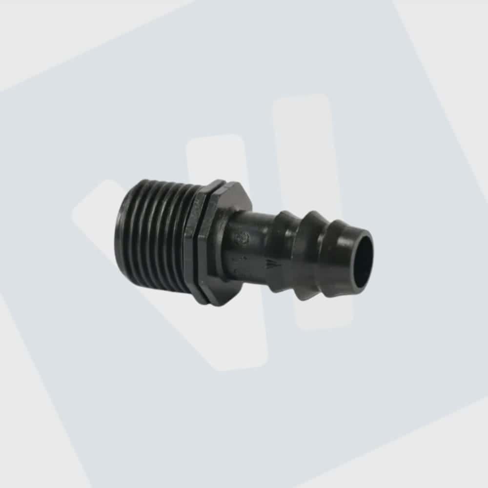 vaste pp koppeling tule 16 mm x 1/2"buitendraad